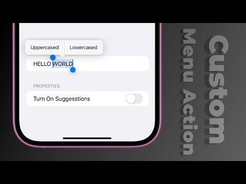 Custom TextField Menu Actions | SwiftUI thumbnail