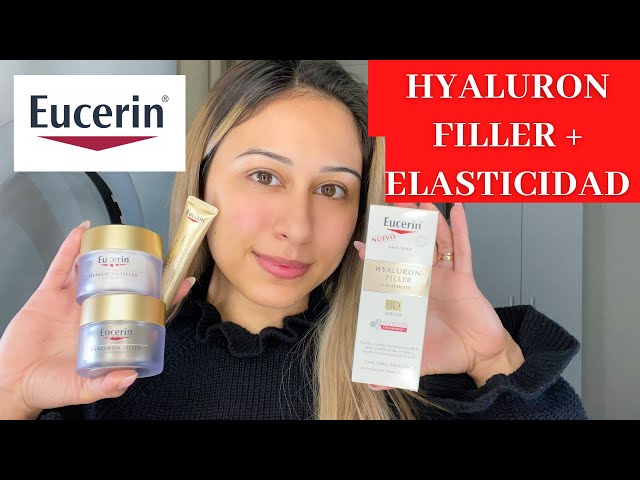 Vídeo relacionado con Hyaluron-Filler + Elasticity Día Ultraligera SPF50 50ml, Crema facial antimanchas y antiarrugas, protección solar con Thiamidol, absorción rápida, para todo tipo de piel