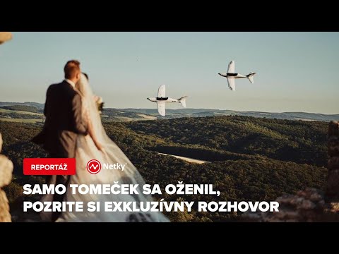 Samo Tomeček sa oženil, pozrite si exkluzívny rozhovor so ženíchom a nevestou!