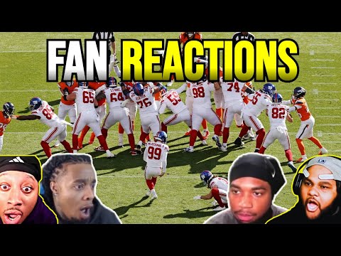 Fans React To Giants vs Broncos Game Highlights | NFL 2025 Season Week 7