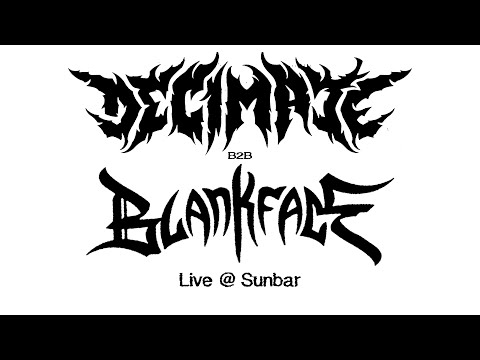 Blankface B2B Decimate Live @ Sunbar, Tempe, AZ [FULL SET]