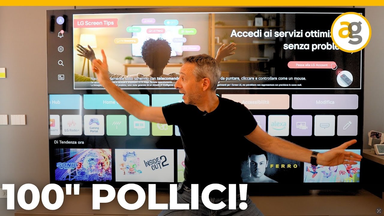 RECENSIONE LG 100 pollici TV 4K MiniLed QNED
