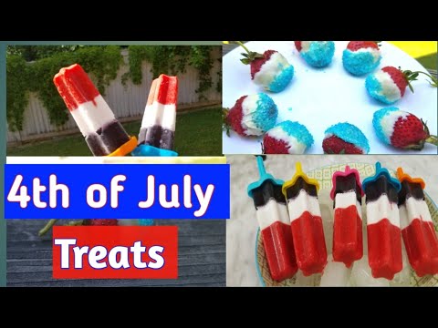 Fruit Popsicles |4th July Treats|Quick and Easy 4th of July Treats |dessert ideas for 4th of july