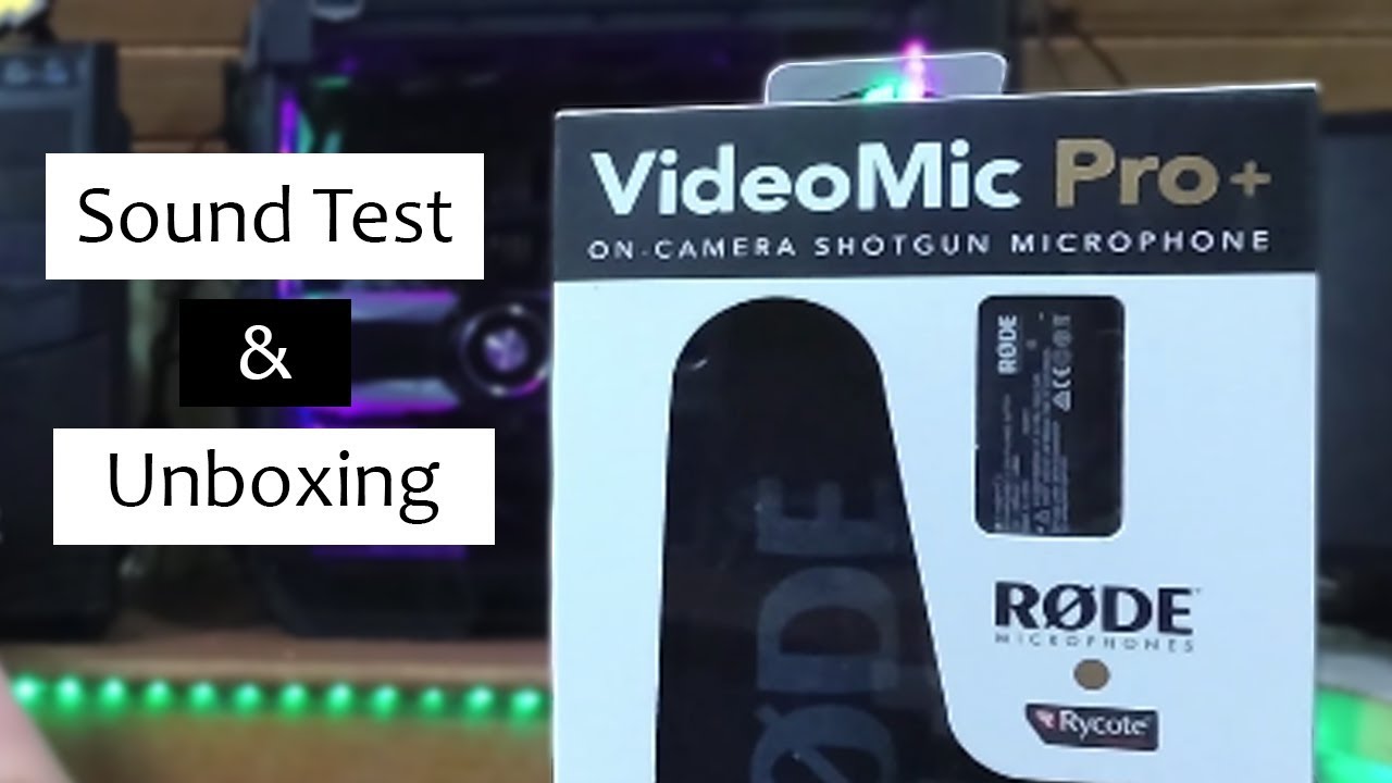 RODE Videomic Pro+ Plus Unboxing and Sound Test