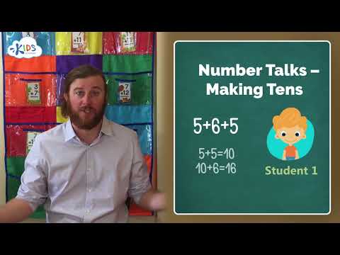 Part of a video titled Making Tens - Mental Math Activities for Children | Kids Academy