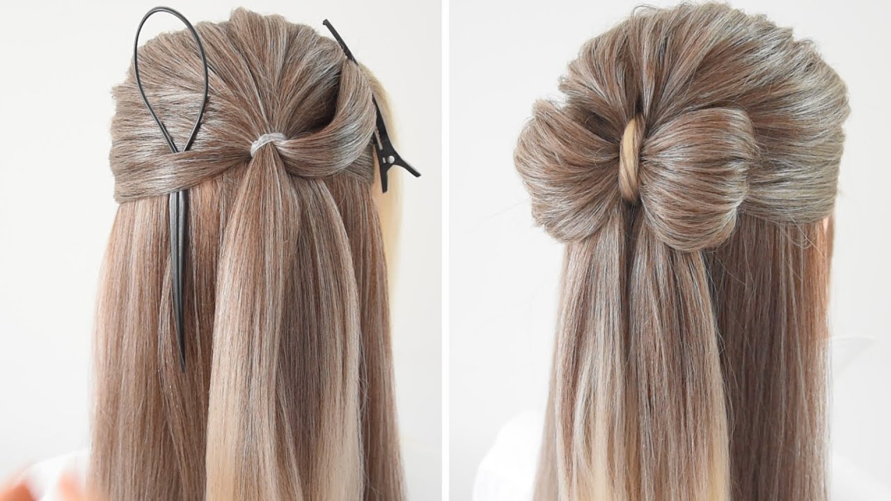 Come fare un fiocco per capelli lunghi 🎀 Bow hairstyle for beginners step by step tutorial #shorts
