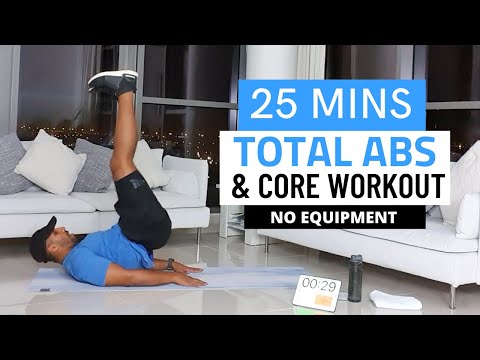 25 min Total Abs & Core Workout (At Home No Equipment)