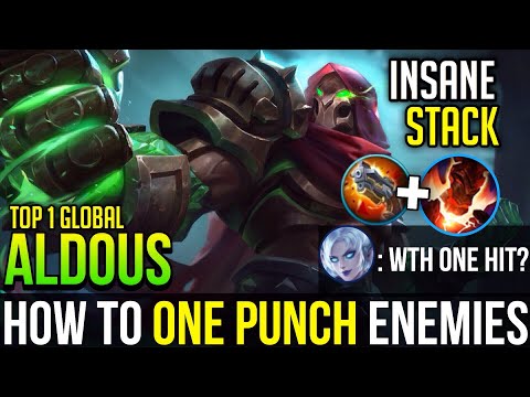 OMG ONE HIT? | Aldous Best Build & Gameplay | Top 1 Global Aldous | Mobile Legends