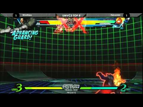 FGTVLive UMvC3 (4/20/12) Fraud-Free Fridays - Falcomist Vs. WindZero
