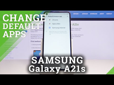 How to Set Default Browser in SAMSUNG Galaxy A21s – Find Default Apps Options