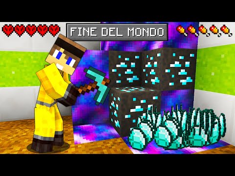 I FOUND THE BLACK METEORITE DIAMOND!! - END OF THE WORLD - Minecraft ITA
