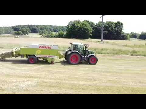 Heupressen 2022 Fendt 718 mit Claas Quadrant 1200