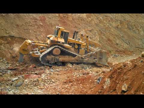 Caterpillar D11R Rips and Tears Through Rock