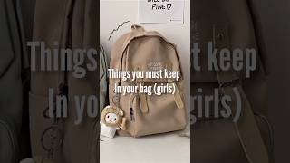 things in put your bag (aesthetic)#shorts #aesthetic #girl #girls #bag