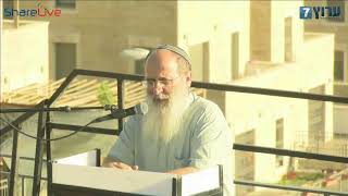 הרב שרקי במעמד תרגול הקרבת קורבן פסח תשע"ו