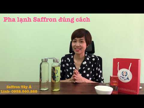 4. Pha Saffron với nước lạnh đúng cách!