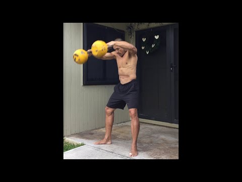 Day 218 FitPro Hawaii Workout - Double 16 kg. Kettlebell Thruster + Snatch-December 18, 2020 1:13 pm