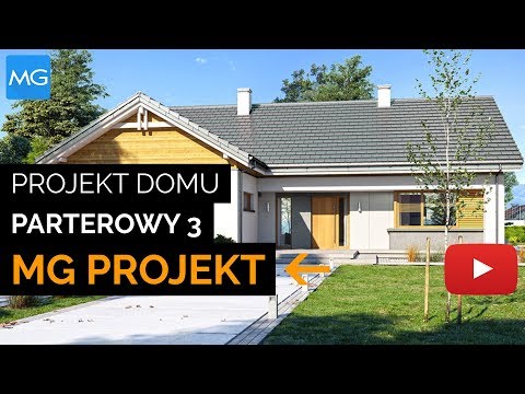 Projekt domu Parterowy 3 MG Projekt - 122.77 m2 - koszt budowy 235 tys. zł
