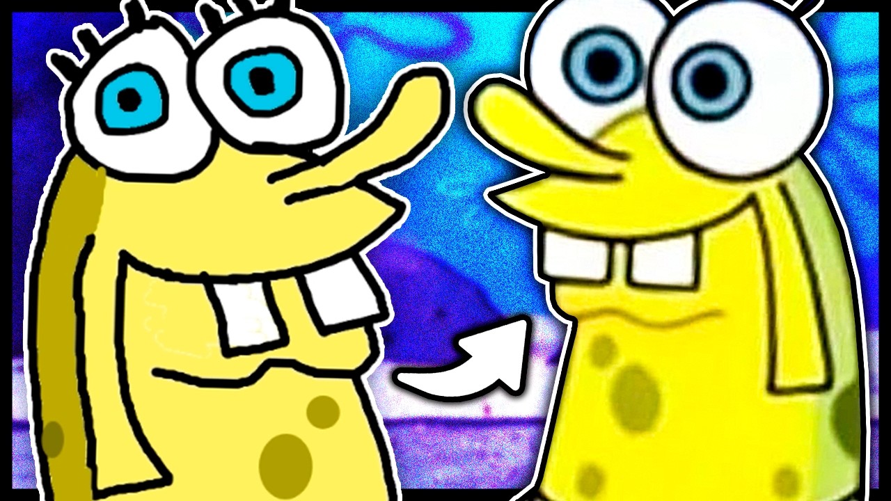 TENTANDO DESENHAR BOB ESPONJA (Ft. Tiba, Keller e Elkay)