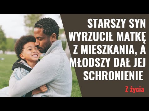 Starszy syn wyrzucił matkę z mieszkania, a młodszy dał jej schronienie