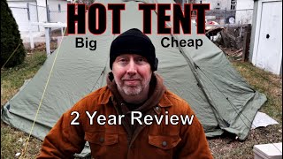 I Bought the Cheapest BIG HOT TENT on Amazon