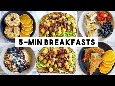 EASY 5-MINUTE BREAKFAST IDEAS (vegan)