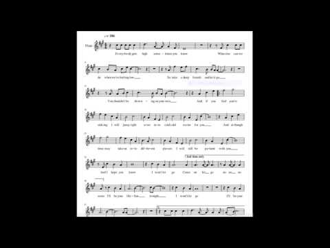 Cold  Water (Justin Bieber) Notes/Spartito/ Sheet music