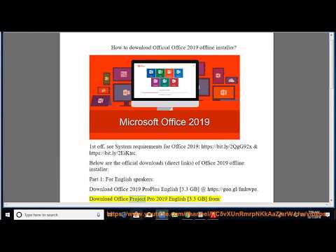 Download Official Office 2019 offline installer (Microsoft Office 2019 IMG Download) Video