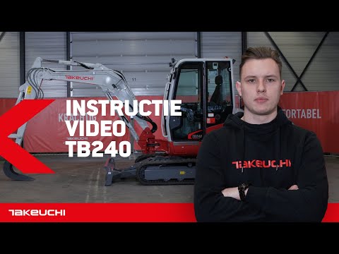 Instructievideo Takeuchi TB240 Minikraan