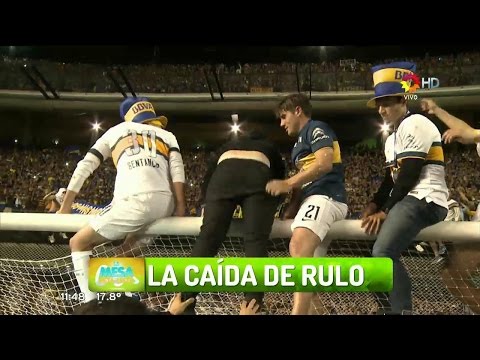 El tremendo blooper de Rulo en los festejos de Boca