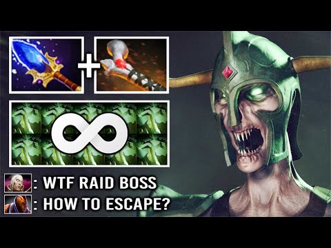NEW STYLE Rod of Atos + Scepter Undying vs Anti-Mage Full Slot No Escape Raid Boss Build WTF Dota 2