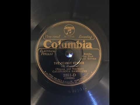 The Peanut Vendor - California Ramblers - 1930