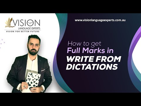 PTE Listening Write From Dictation | PTE Listening Tips and Strategies - Vision Language