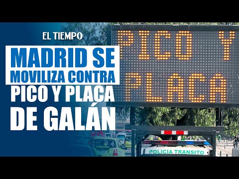 Habitantes de Madrid, Cundinamarca, protestaron contra pico y placa de Galán