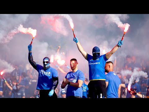 Doping kibiców Ruchu na pożegnanie stadionu przy Cichej (28.06.2025 r.)