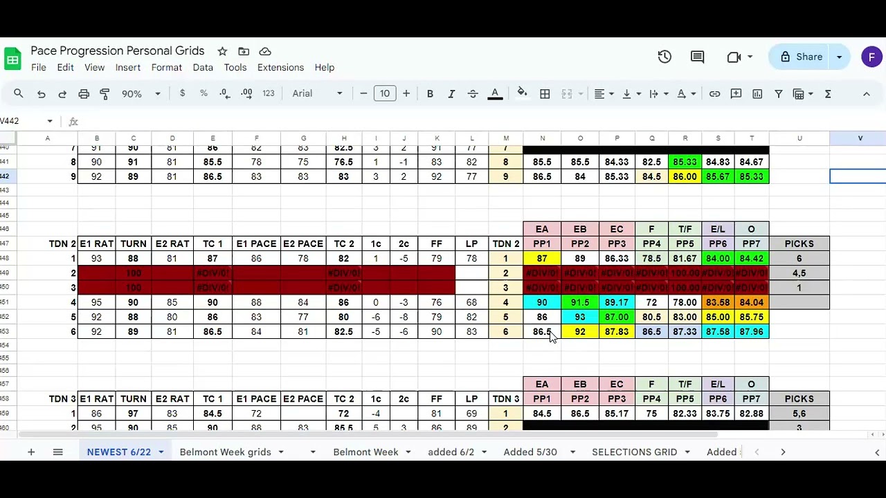 Pace Progression Model ----Tracking the Data
