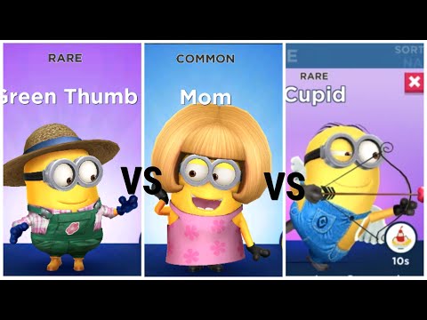 Minion Rush Green Thumb VS Mom VS Cupid