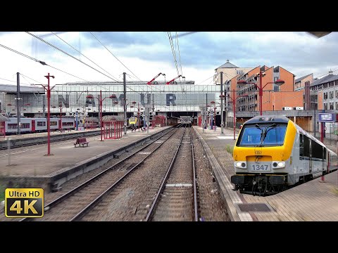4K 🇧🇪 Arlon - Namur - Bruxelles-Midi en HLE13, IC Luxembourg - Bruxelles Cabride