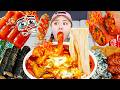 SPICY Tteokbokki Chicken MUKBANG EATING SHOW By HIU 하이유
