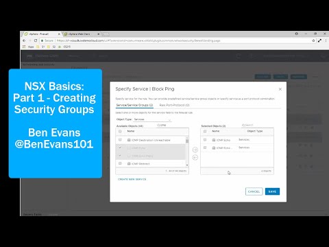 NSX Basics – Creating Security Groups