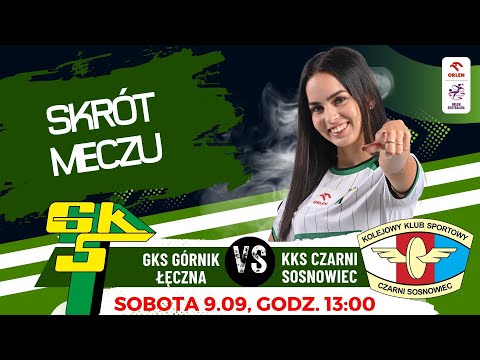Skrót meczu: GKS Górnik Łęczna - KKS Czarni Sosnowiec 3:0 #ekstraliga | Sezon 2023/2024