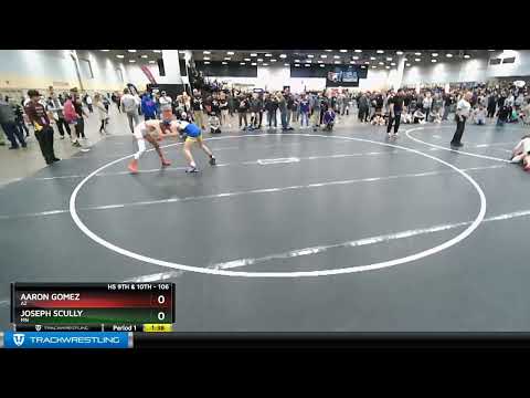106 Lbs Champ. Round 2 - Joseph Scully, MN Vs Aaron Gomez, AZ 31ab