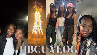 HBCU VLOG: alabama a&amp;m university, bonfire, greek night basketball game, superbowl watch party