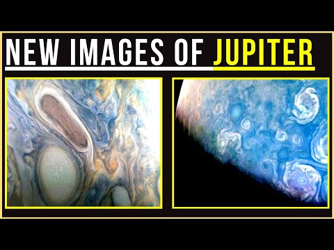NEW Juno images reveal the north pole of Jupiter has mesmerizing storms