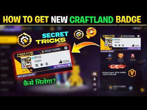How To Get New Craftland Creator Badge In Free Fire🤯 | Ff C Badge Kaise Milega | Craftland Map Badge