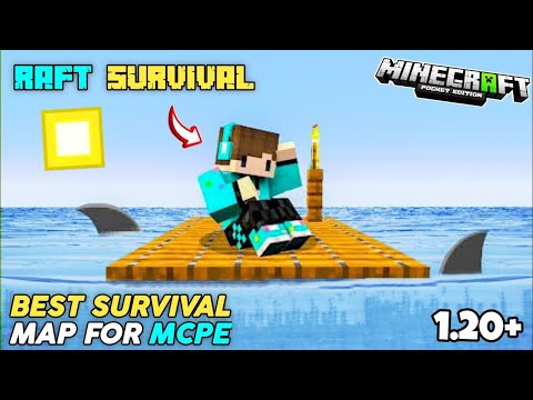 Insane Raft Survival Map for MCPE 1.20+