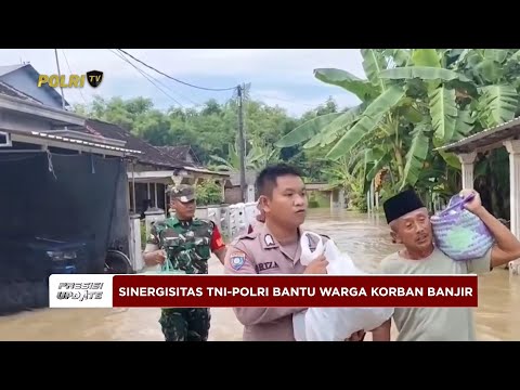 PRESISI UPDATE: SINERGISITAS TNI &amp; POLRI BANTU WARGA KORBAN BANJIR DI KOTA MOJOKERTO 11/06/25 08.00
