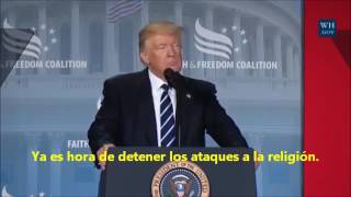 Discurso de Donald Trump ante el Congreso de la Faith and Freedomyoutube com
