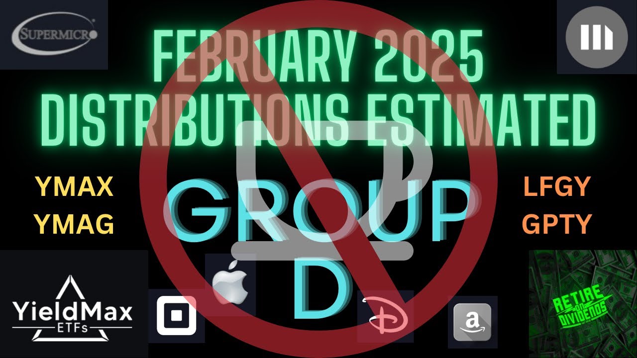 YieldMax February 2025 Group D Distribution Estimated for MSTY, SMCY, APLY, AMZY, & YMAX/YMAG