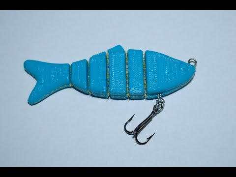 Jointed Swiming Lure (Fabric Printing) by sthone - Thingiverse